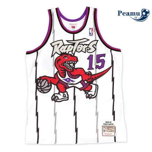 Peamu - Vince Carter, Toronto Raptors Mitchell&Ness - Blanc