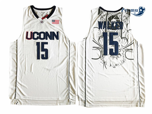 Peamu - Kemba Walker, Connecticut Huskies [Blanc]