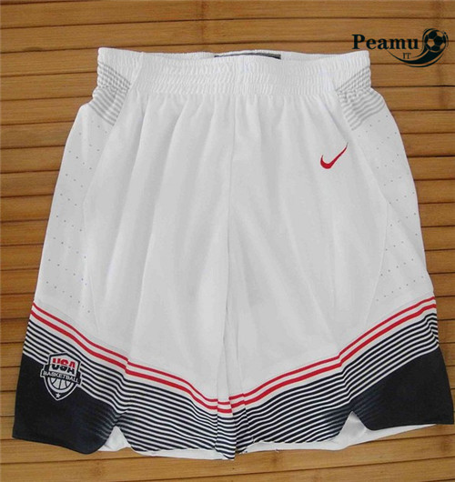 Peamu - Short Selección Etats-Unis [Blanco]