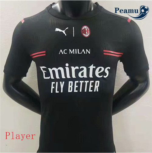 Peamu - Maillot foot AC Milan player Noir 2020-2021