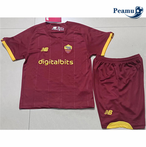 Peamu - Maillot foot AS Rome Enfant Domicile 2021-2022