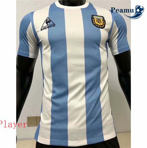 Peamu - Maillot foot Argentine Player Version Domicile 1986