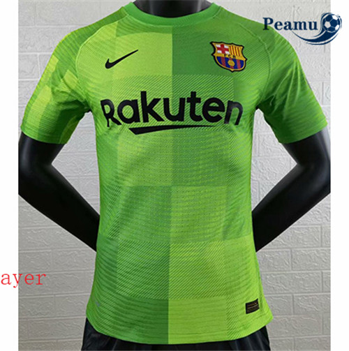 Peamu - Maillot foot Barcelone Player Version vert Gardien de but 2021-2022