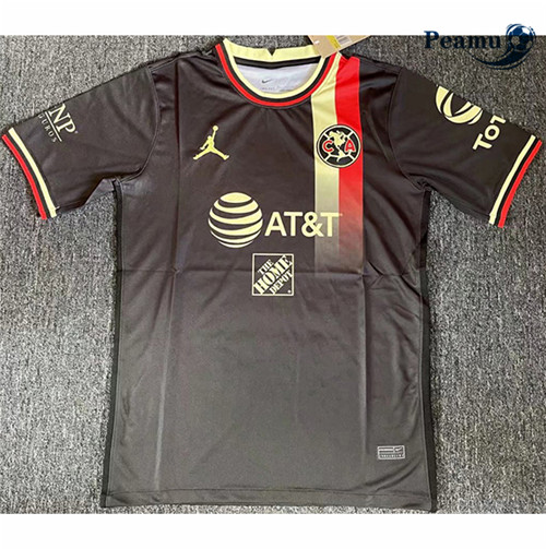 Peamu - Maillot foot CF América training Noir/Jaune 2021-2022
