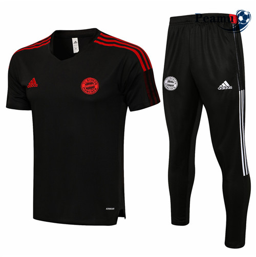 Peamu - Kit Maillot Entrainement foot Bayern Munich + Pantalon Gris foncé 2021-2022