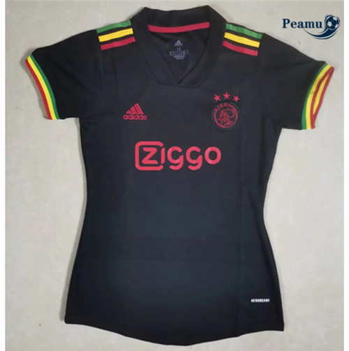 Peamu - Maillot foot Ajax Femme Third Noir 2021-2022
