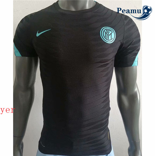 Peamu - Maillot foot Inter Milan Player Version Training Noir 2021-2022