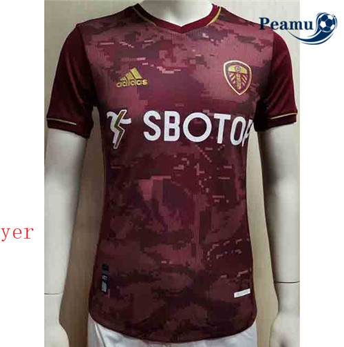 Peamu - Maillot foot Leeds United Player Version Rouge 2020-2021