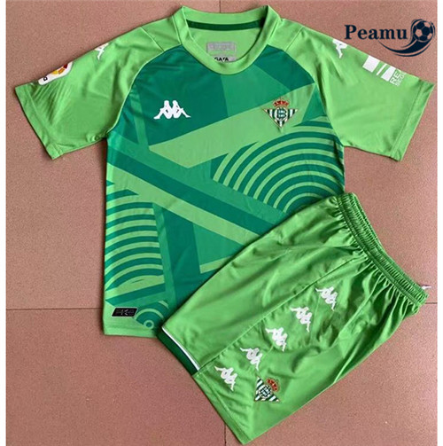 Peamu - Maillot foot Real Betis Enfant Gardien de but Vert 2021-2022