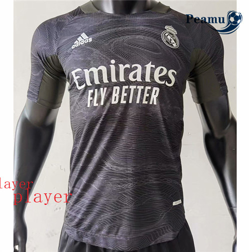 Peamu - Maillot foot Real Madrid Player Version Gardien de but Noir 2021-2022