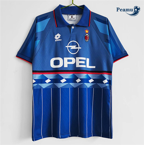 Peamu - Maillot foot Retro AC Milan Bleu