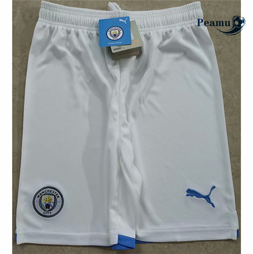 Peamu - Maillot Short foot Manchester City Blanc 2021-2022