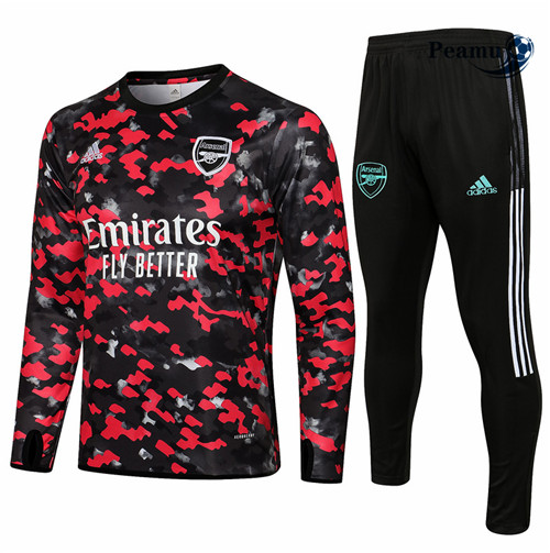 Peamu - Survetement Arsenal Noir 2021-2022 Col Rond