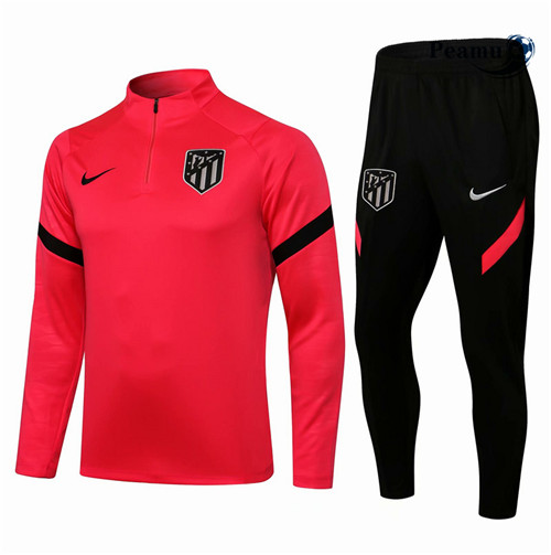 Peamu - Survetement Atletico Madrid Rose/Rouge 2021-2022