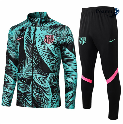 Peamu - Veste Survetement Barcelone Vert 2021-2022
