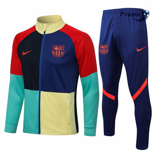 Peamu - Veste Survetement Barcelone Jaune/Rouge/Bleu/vert 2021-2022