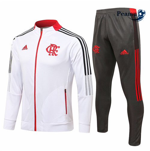 Peamu - Veste Survetement Flamengo Blanc 2021-2022