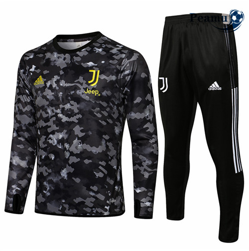 Peamu - Survetement Juventus Gris foncé 2021-2022 Col Rond