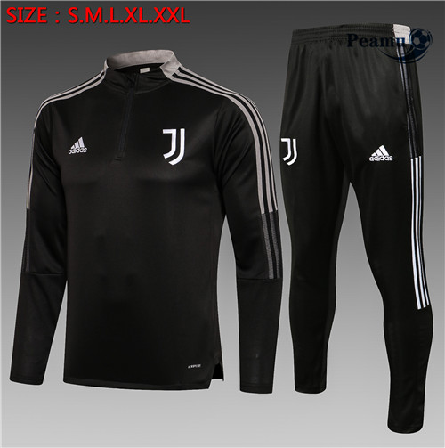 Peamu - Survetement Juventus Enfant Noir 2021-2022