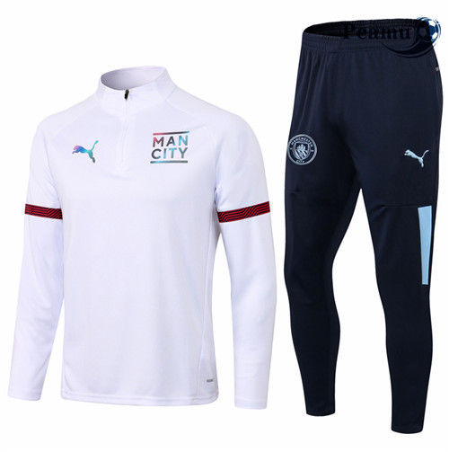 Peamu - Survetement Manchester City Blanc 2021-2022
