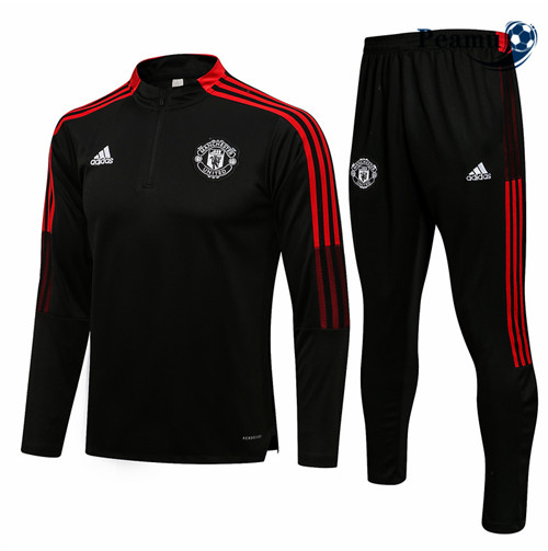 Peamu - Survetement Manchester United Noir/Rouge 2021-2022