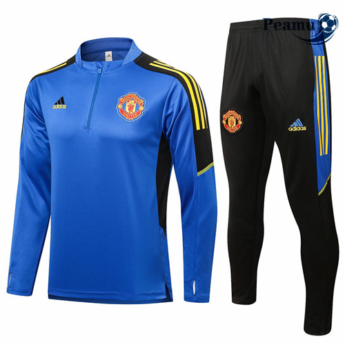Peamu - Survetement Manchester United champions league Bleu 2021-2022
