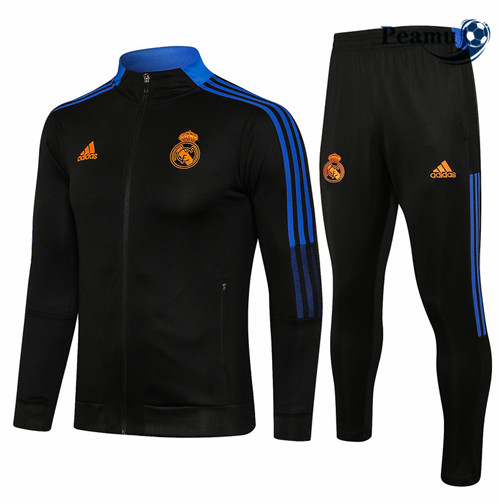 Peamu - Veste Survetement Real Madrid Noir/Bleu 2021-2022
