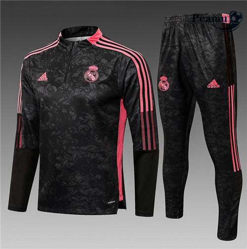 Peamu - Survetement Real Madrid Enfant Noir/Rouge 2021-2022