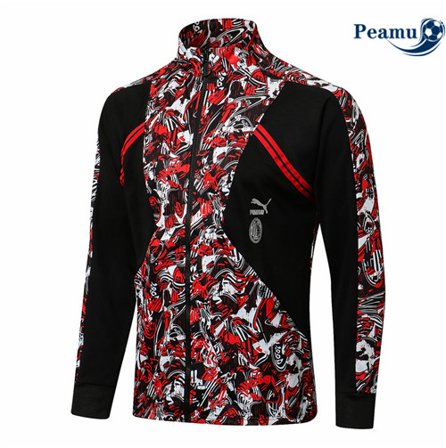Peamu - Veste foot AC Milan Rouge 2021-2022