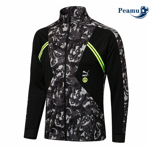 Peamu - Veste foot Borussia Dortmund Noir 2021-2022