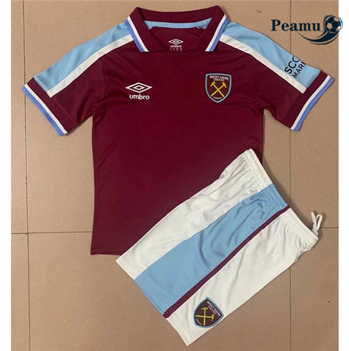 Peamu - Maillot foot West Ham United Enfant Domicile 2021-2022