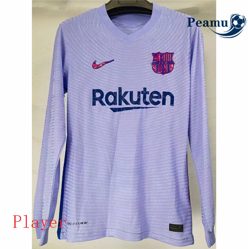Maillot foot Barcelone Player Version Exterieur Manche Longue 2021-2022