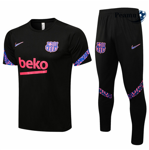 Kit Maillot Entrainement foot Barcelone + Pantalon Noir 2021-2022