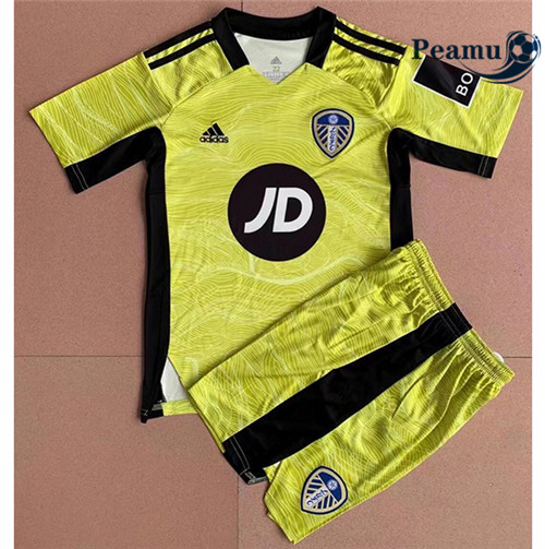 Maillot foot Leeds united Enfant Gardien de but Jaune 2021-2022