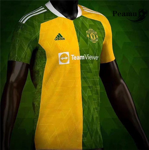 Maillot foot Manchester United training Vert 2021-2022