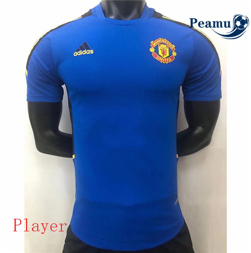 Maillot foot Manchester United training Bleu 2021-2022