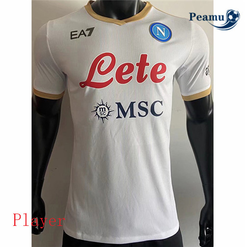 Maillot foot Naples Player Version Exterieur Blanc 2021-2022