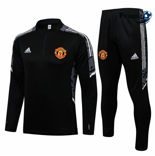 Survetement Manchester United Champions league Noir/Blanc 2021-2022