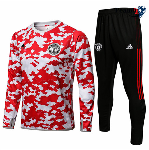 Survetement Manchester United Blanc Col Rond 2021-2022