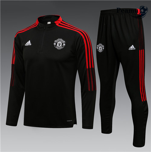 Survetement Manchester United Enfant Noir/Rouge 2021-2022