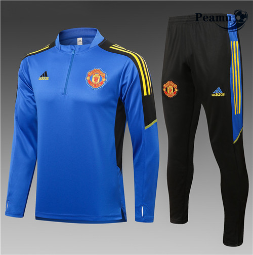 Survetement Manchester United Enfant champions league Bleu 2021-2022