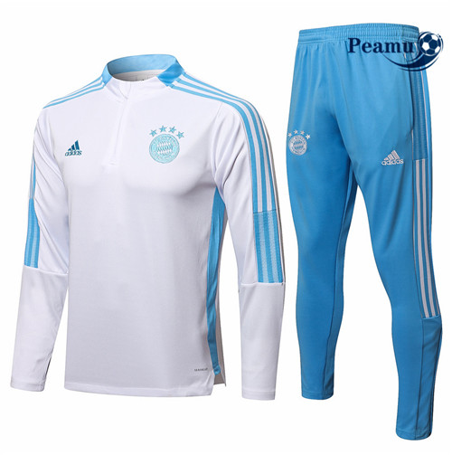 Survetement Real Madrid Blanc/Bleu 2021-2022