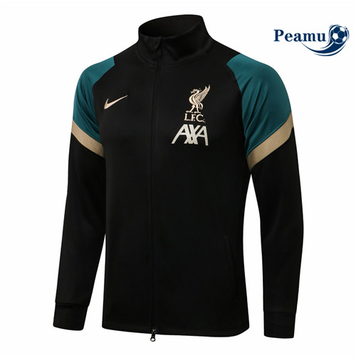 Veste foot Liverpool Noir/Vert 2021-2022