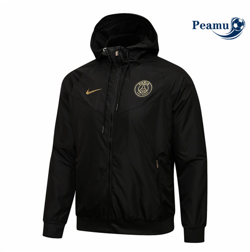 Veste Coupe vent foot PSG Noir 2021-2022
