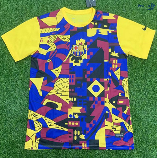 Peamu - Maillot foot Barcelone Jaune 2021-2022