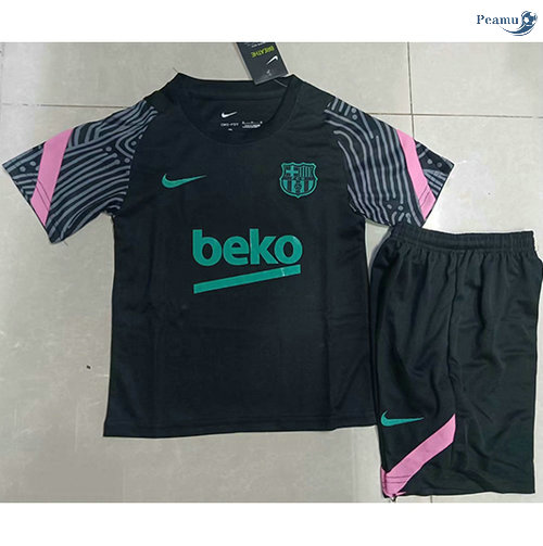Peamu - Maillot foot Barcelone Enfant training Noir 2021-2022