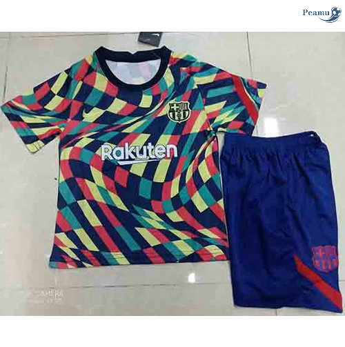 Peamu - Maillot foot Barcelone Enfant training Bleu 2021-2022