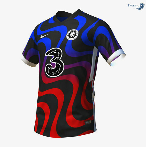 Peamu - Maillot foot Chelsea Concept Bleu/Rouge 2021-2022