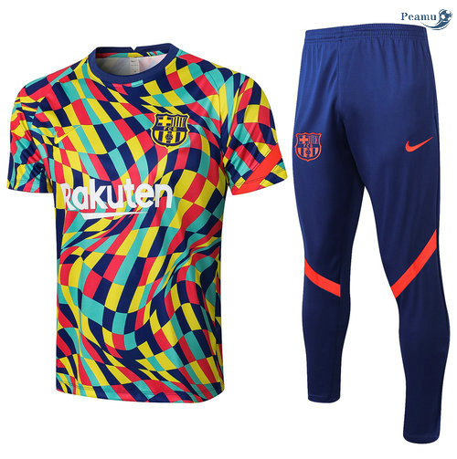 Peamu - Kit Maillot EntrainementBarcelone + Pantalon Couleur 2021-2022