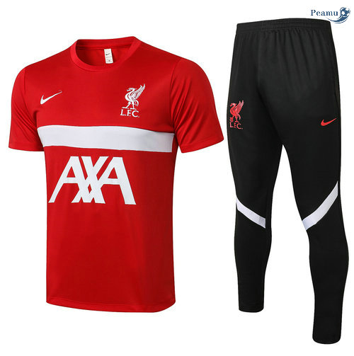 Peamu - Kit Maillot EntrainementLiverpool + Pantalon Rouge 2021-2022